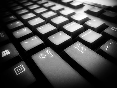 photography of computer keyboard