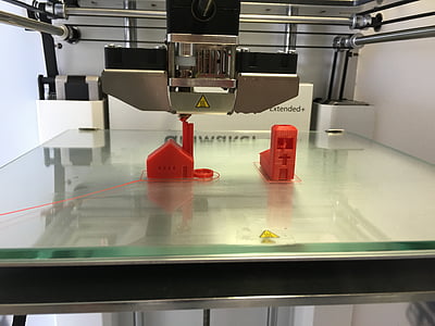 closeup photo of 3D printer
