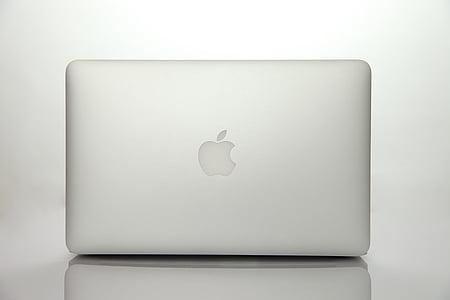 silver MacBook