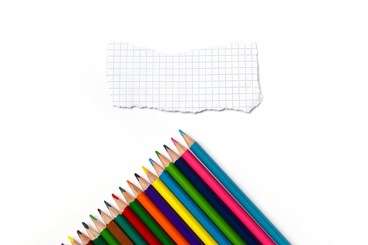 assorted-color coloring pencils