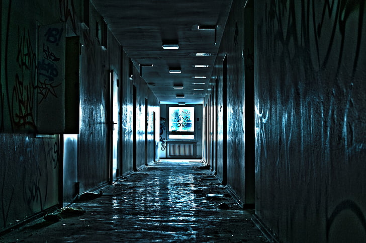 photo of hallway with doors