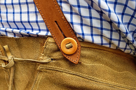 brown suede pants with brown leather suspender belt
