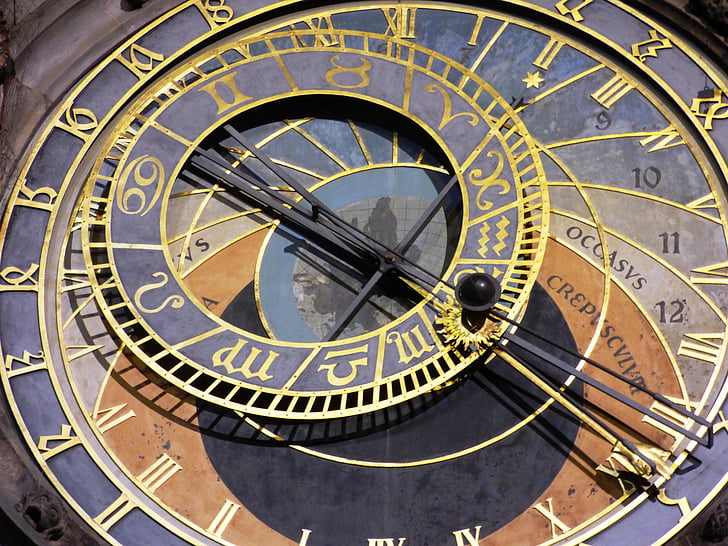 Zodiac analog clock