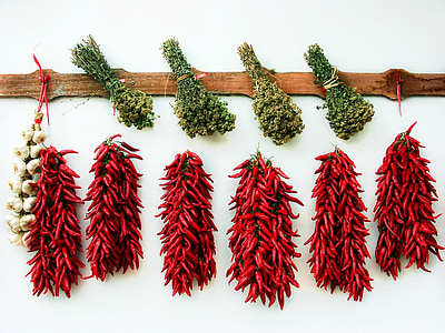 red chili pepper and garlic