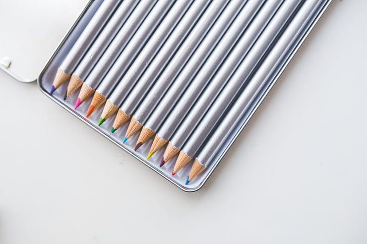 10-piece color pencils in case