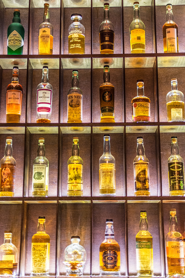liquor bottle display rack