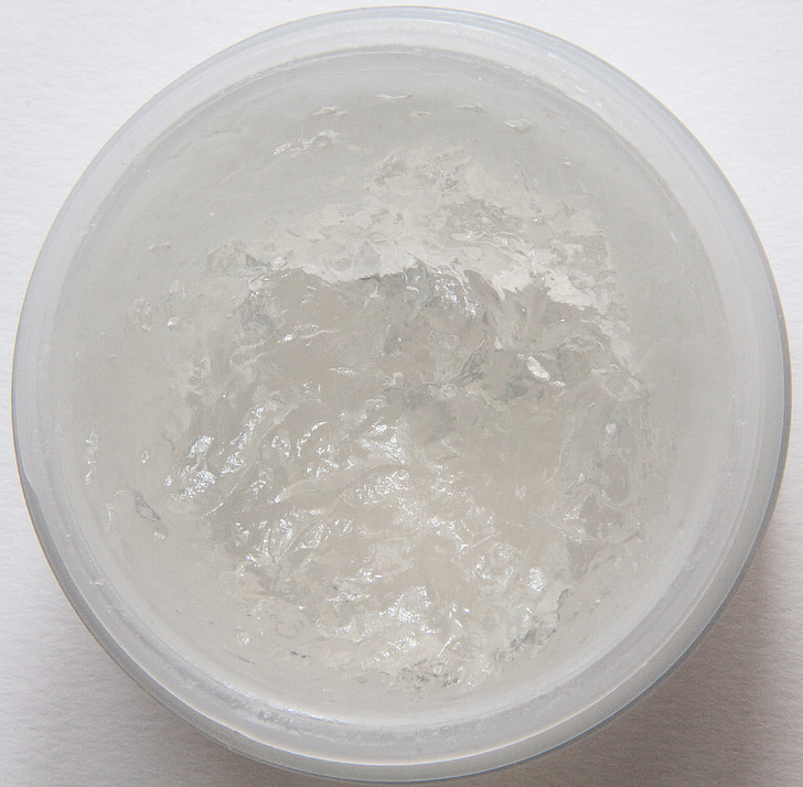 round white plastic container