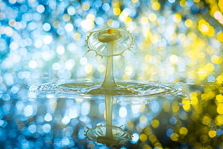 water droplets bokeh photography