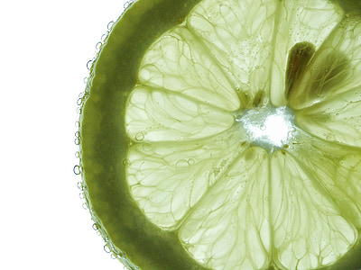 macro photography of green sliced fruit