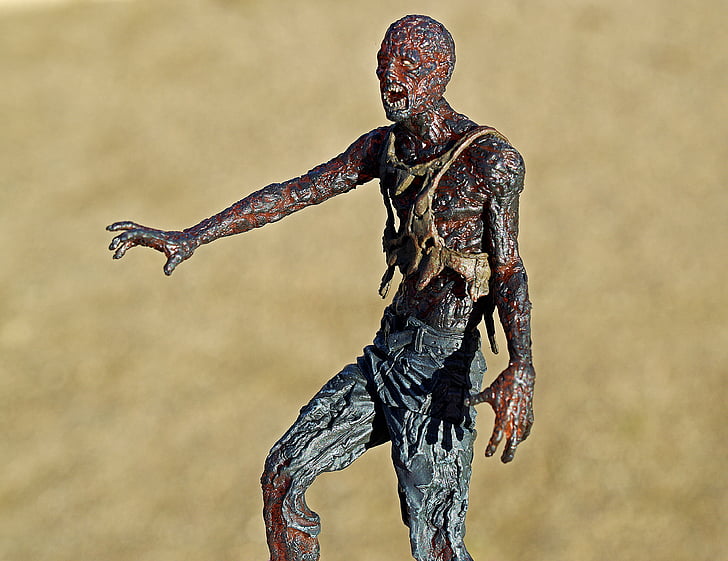 zombie walking on land