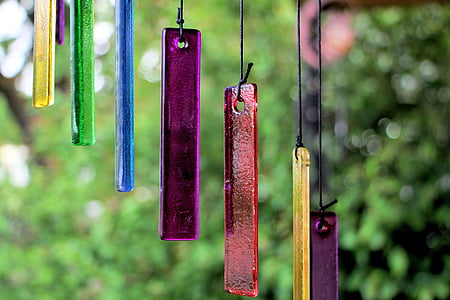 macro photography of assorted hanging decorations