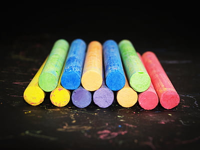 photo of assorted colored chalks