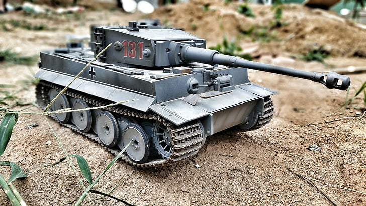 black panzer die-cast model