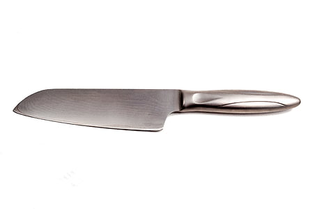 gray handled knife