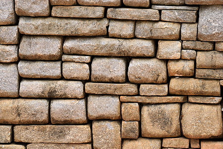close view of brown brick wall