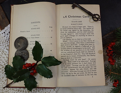 A Christmas Carol book page