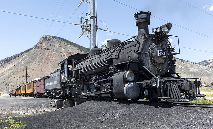 close-up photo of black train