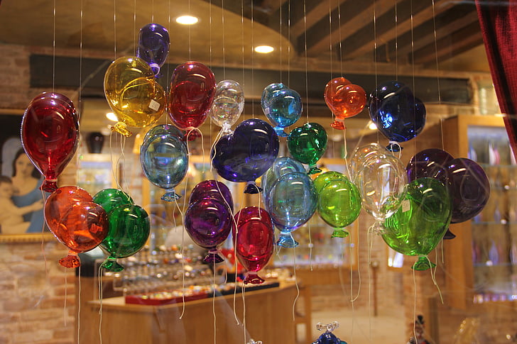 assorted hanging balloon decors