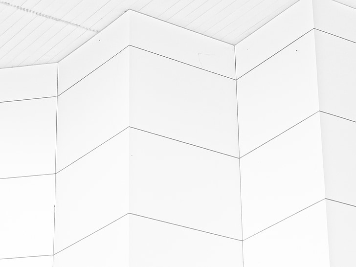 wall, white, abstract, geometric, tile, background