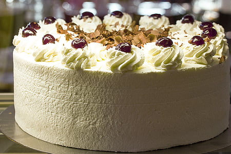 single layered cake with icing