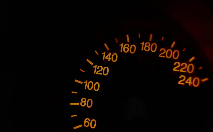 vehicle analog speedometer