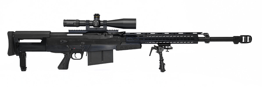black sniper rifle