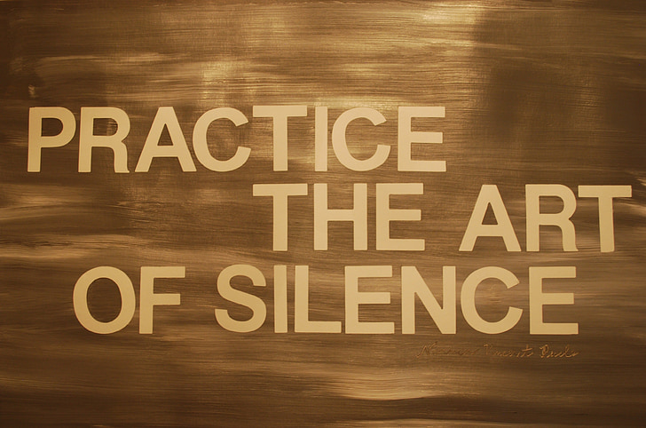 practice the art of silence text