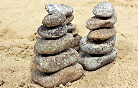 stack of grey stones