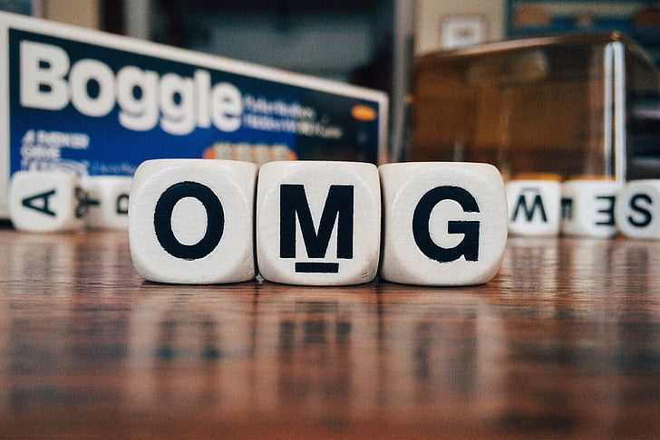 photo of OMG Boggle blocks