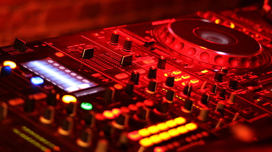 selective focus photo of DJ controller