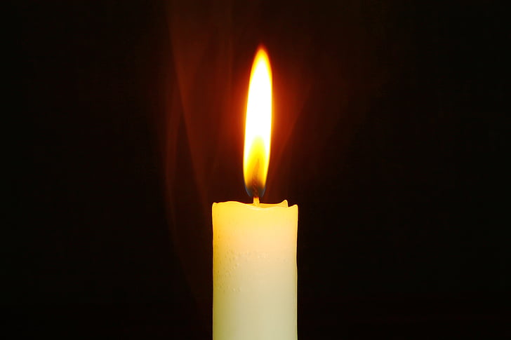white long candle