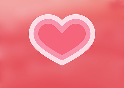 red and pink heart logo