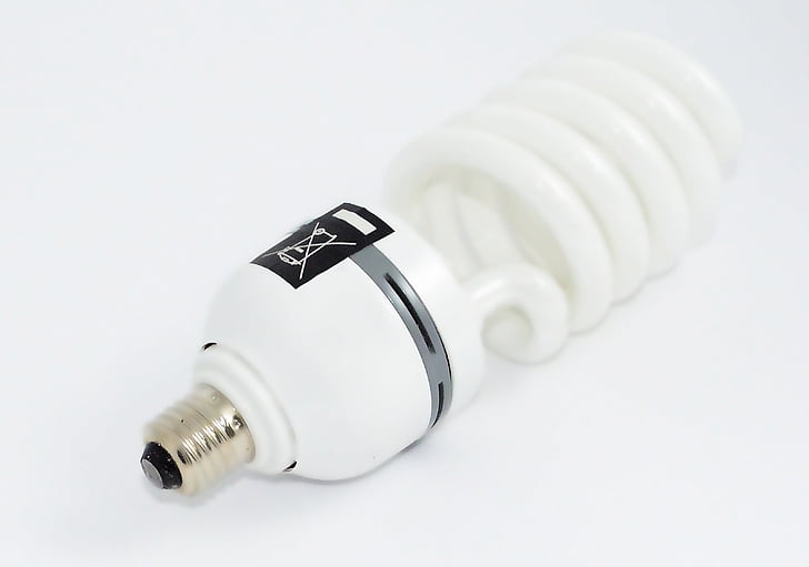 white CFL LED bulb
