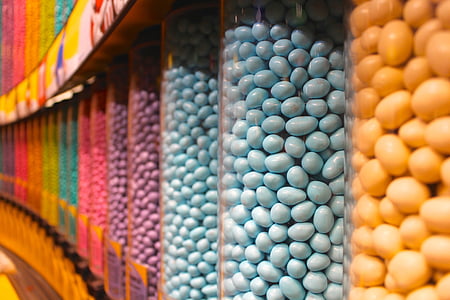 row of candies