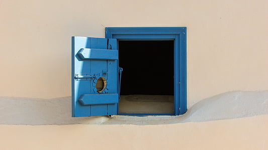 blue wooden cabinet