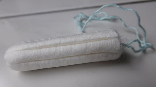 white tampon on white surface