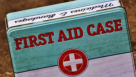 First Aid Case tin can