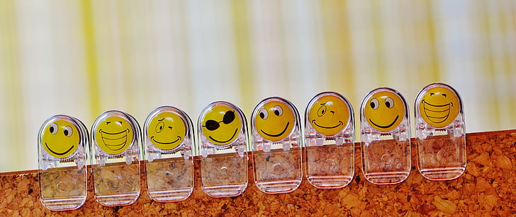 emoji plastic clips