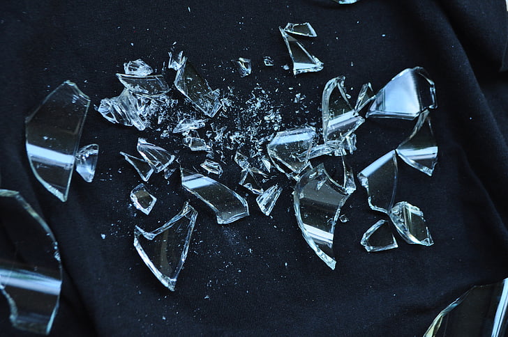 Shattered Glass Window Free Stock Photo - Public Domain Pictures