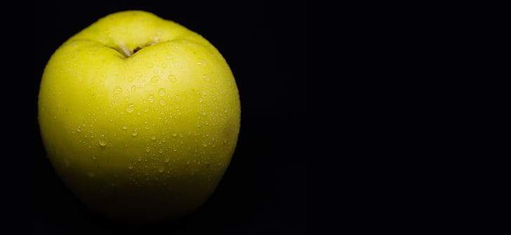 Pears in black background
