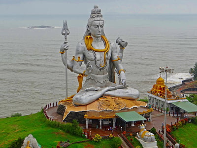 aerial view of Shiva statue