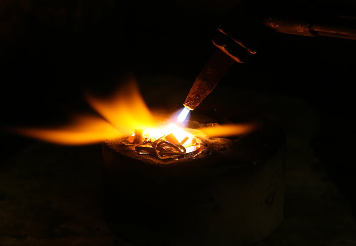 torch burning