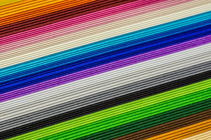 multi-colored striped textile