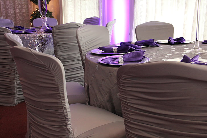 photograph of formal table dining arrangement