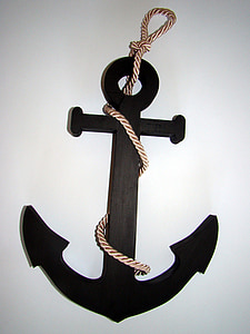 black anchor illustration