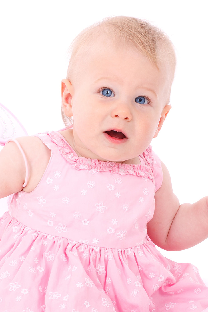 cute babies with pink dress wallpapers