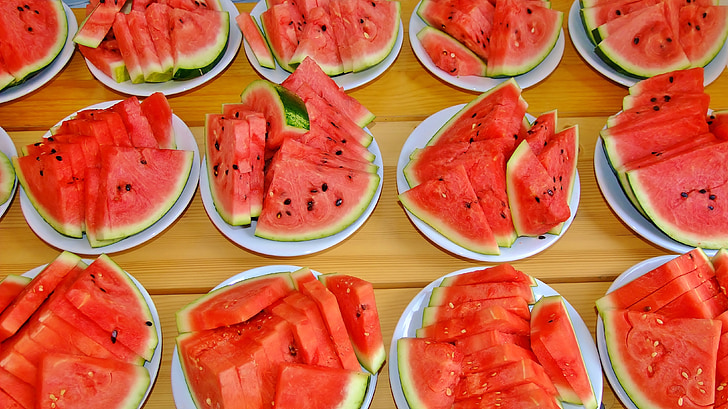 sliced watermelon fruit lot