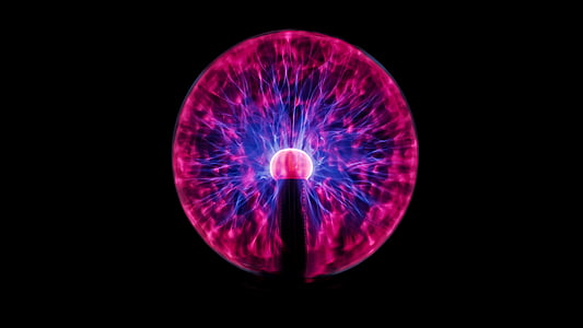 purple plasma ball