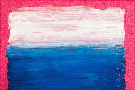 pink and blue ombre painting