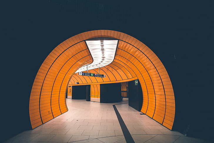 orange tunnel